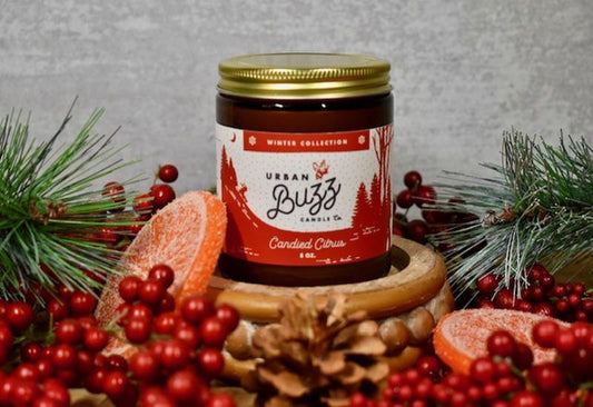 Candied Citrus 8 oz. Beeswax Jar Candle - Urban Buzz